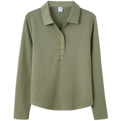 长袖韩版舒适立领女打底衫棉外穿