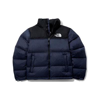 北面/THE NORTH FACE 1996  logo刺绣拉链羽绒服蓝色NJ1DN75C