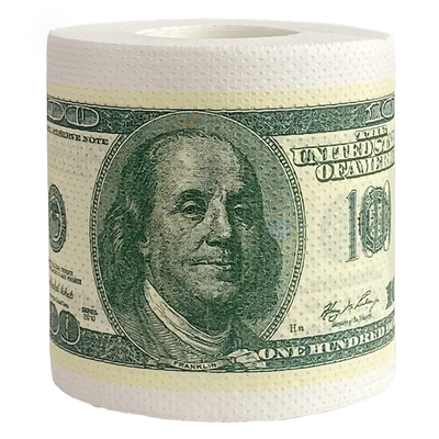 Manors美元印花有芯厕纸