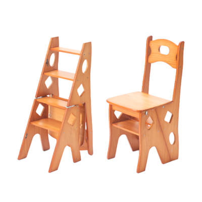 实木梯子家用折叠梯加厚多功能