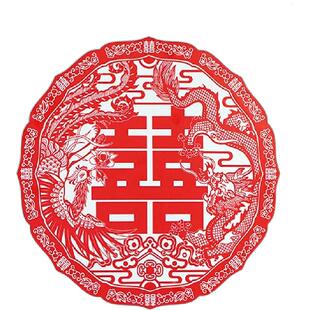 故宫官方店丨2026马年福字喜吉绵长静电贴  画贴窗花新年门贴窗贴