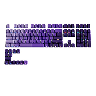 腹灵紫气东来流光键帽原厂渐变侧刻透光pbt客制化wooting vgn n75