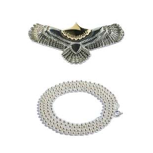 马登工装复古印第安飞鹰羽毛黄铜挂件项链手链飞鸟小吊坠配饰品男