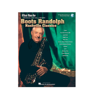 布兹兰多夫纳什维尔 经典小号作品 或萨克斯 附CD MMO原版乐谱 Boots Randolph Nashville Classics for Tenor Sax HL00400691