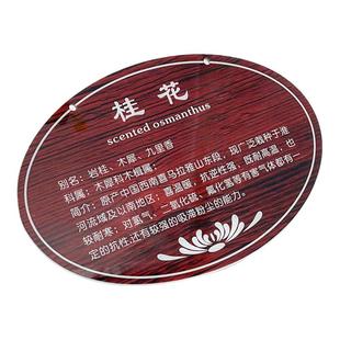 不锈钢树牌挂牌定制植树节树木花草标识牌植物认养树名信息果树名称介绍铭牌景区爱护树绿化提示吊牌苗木标牌