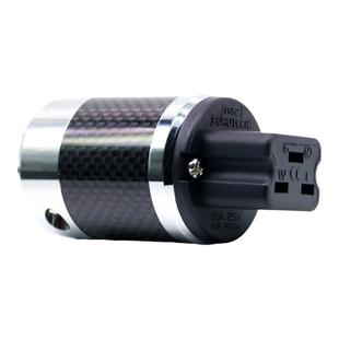 古河NCF电源插头尾插HIFI镀佬碳纤维DIY发烧音响20A英式品字尾插