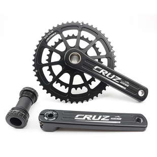 CRUZbike 公路自行车曲柄牙盘套装铝合金GXP式中空一体菊花盘双盘