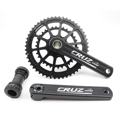 公路自行车中空一体曲柄牙盘套装