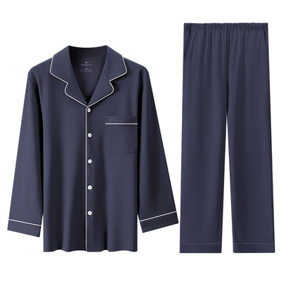 七匹狼睡衣男士家居服套装纯棉春