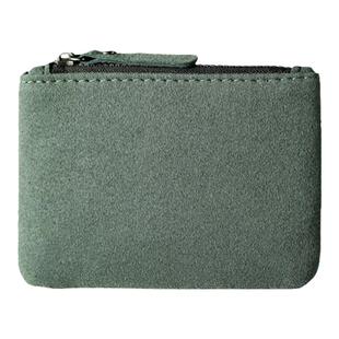 翻毛皮零钱包短款钱袋收纳包卡套卡片夹钥匙套卡夹零钱卡包女钱夹