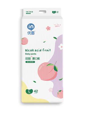 优茵弱酸拉拉裤超薄果C学步裤