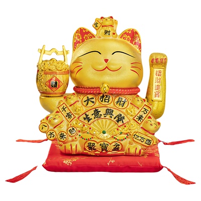 招财猫摆件自动招手开业礼物