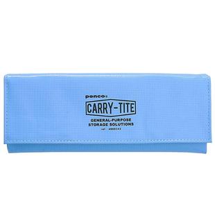 日本HIGHTIDE penco防水收纳袋折叠文具笔袋皮质CARRY-TITE魔术贴多功能复古收纳包便携式大容量pvc旅行防偷