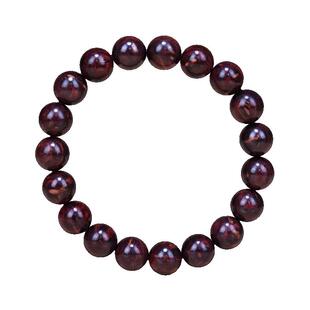 正宗海南黄花梨霸王岭紫油梨老料水波纹瘤疤手串男女款1.0沉水级