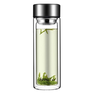 富光玻璃杯男士茶水分离泡茶杯水杯大容量高档商务办公杯加厚送礼