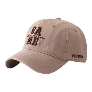 儿童棒球帽春秋款遮阳防晒帽男女童小孩做旧鸭舌帽秋季宝宝帽子潮