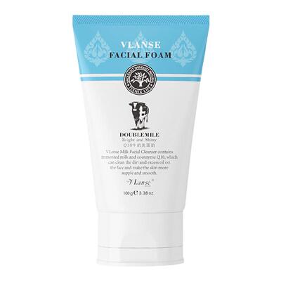 正品vlanse葳兰氏牛奶洗面奶清洁保湿氨基酸洁面乳100g不紧绷滋养