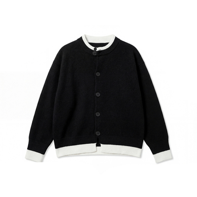 Holocene假两件开衫毛衣