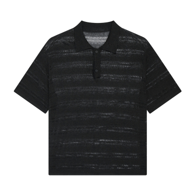 nicerice好饭镂空短袖针织衫