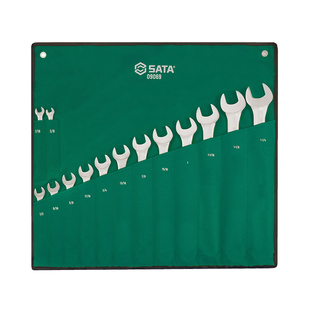 SATA世达英制两用扳手工具套装开口梅花架子工死口板子大全梅开全