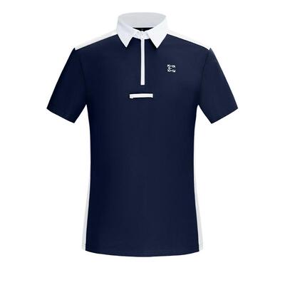 玛尚马具男童夏季骑马短袖专业马术竞赛训练上衣骑行服装HSB202