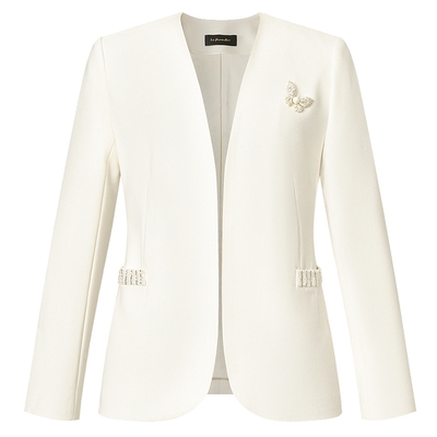 【进口三醋酸】La Koradior拉珂蒂商场同款2025休闲小西装外套