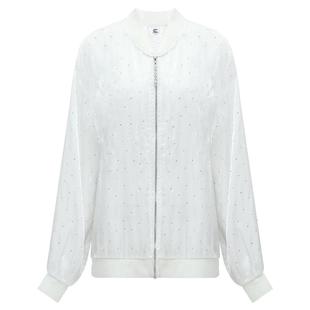 COCOBELLA流光溢彩满天星烫钻透视棒球服女轻奢风外套SC0002