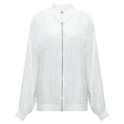 COCOBELLA流光溢彩满天星烫钻透视棒球服女轻奢风外套SC0002