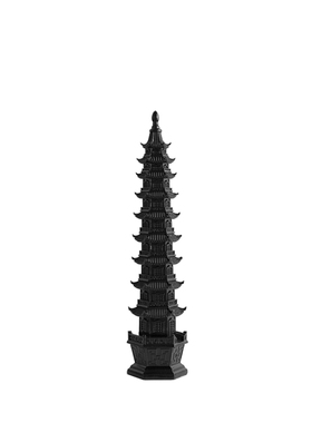 聞其 东方古韵/中式宝塔摆件文昌塔客厅书房开运办公室复古装饰品