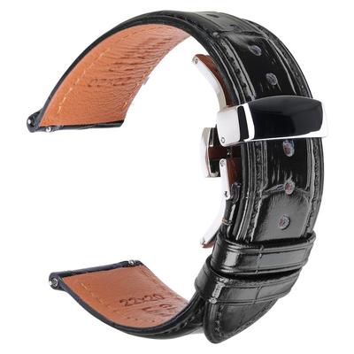 美度表带真皮适用贝伦赛丽指挥官