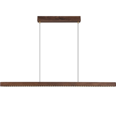 长条吊灯实木新中式餐厅吊灯