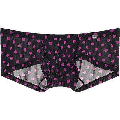 U&I低腰小平角裤个性圆点图案