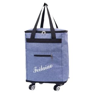 双肩旅行包万向轮背包男女行李包背拉两用旅行袋手提大容量收纳袋