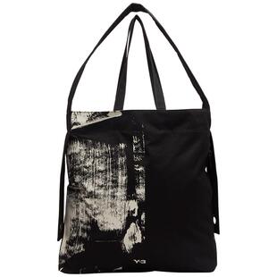 [季末折扣]Y3山本耀司男女同款单肩包拉链运动印花涂鸦挎包IJ9872