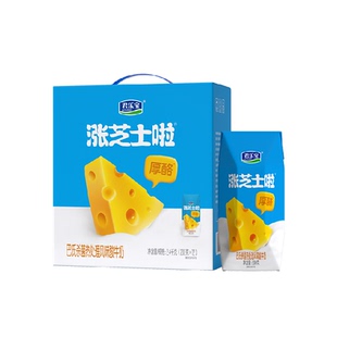 君乐宝涨芝士啦风味常温酸奶200g*12瓶芝士风味酸牛奶
