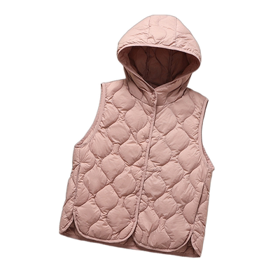 日本品牌轻薄连帽羽绒马甲