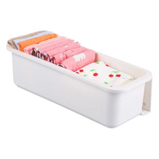 婴儿衣柜抽拉收纳盒儿童口水巾宝宝袜子整理免打孔壁挂神器置物架