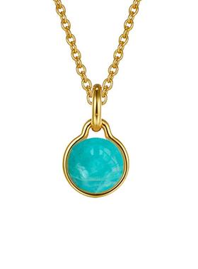 【自营】VITARING项链女925银天河石吊坠锁骨链简约设计颈链首饰