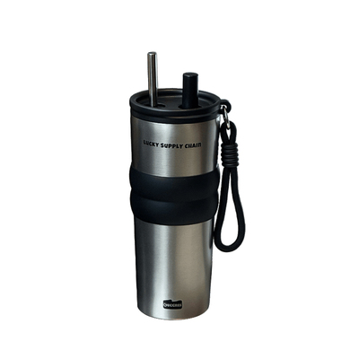 陶瓷内胆保温杯大容量夏季高颜值保冷吸管杯女生办公室咖啡杯水杯