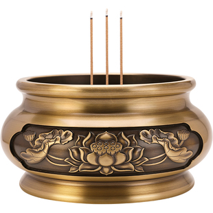 香炉纯铜家用室内线香炉供香上香薰炉焚香炉烧香炉檀香炉佛前佛具