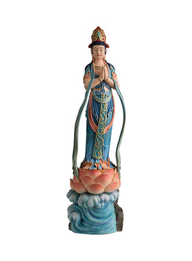 铜师傅《合掌观音》摆件