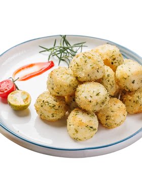 美加佳海苔鳕鱼蟹味球1kg日料西餐油炸小吃吮指天妇罗蟹柳球商用