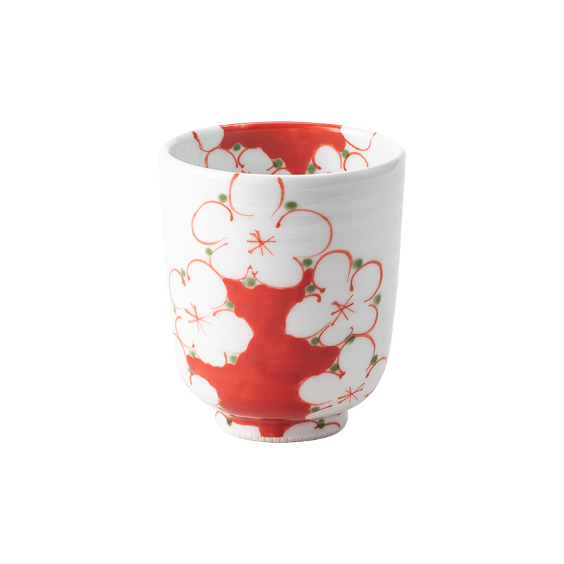 日本进口樱花夫妻对杯 釉下彩手工陶瓷茶杯 日式家用汤吞情侣杯
