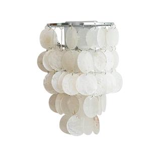 Lynn's立意美式贝壳壁灯民宿床头贝母vintage日式风铃中古灯饰