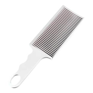 新款美发平头梳男士剪发梳子理发店防静电修边推剪莫西干发型梳子