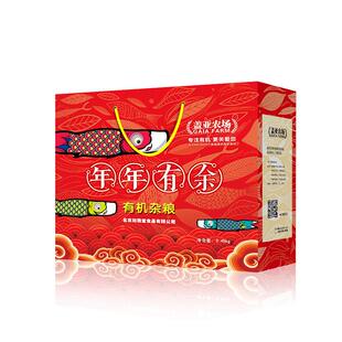 盖亚农场 年年有余礼盒有机杂粮粗粮装3.6kg五谷杂粮年货送礼礼盒