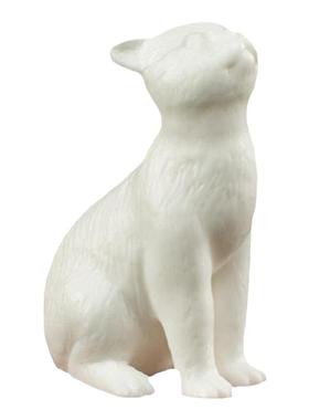 晟初手工艺品可爱风小猫德化白瓷