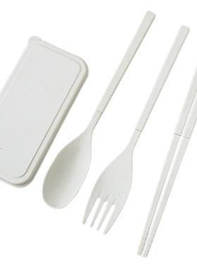 便携式麦秸秆餐具套装
