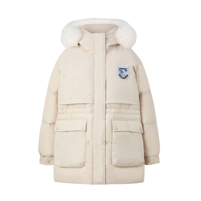 ELAND鸭绒狐狸毛领羽绒服