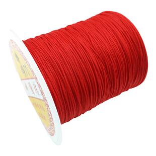 博婷牌71号玉线穿蜜蜡吊坠细线0.4mm手工编织DIY红色手链串珠线材